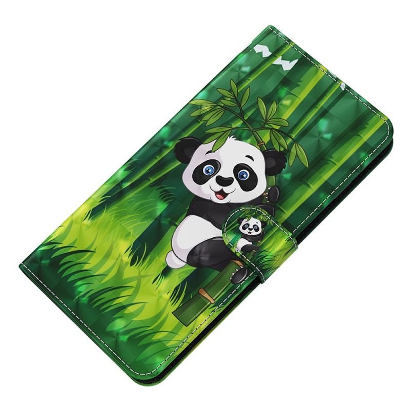 Læder Cover Samsung Galaxy S24 Plus 5g Panda Climber Med Rem