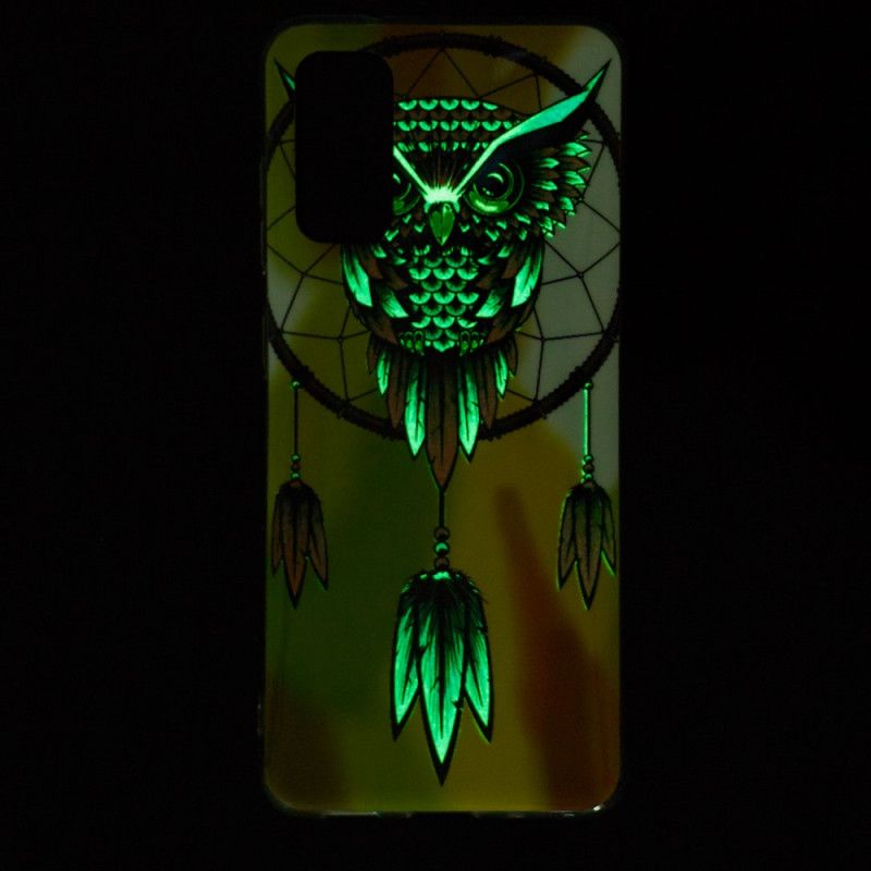 Cover for Samsung Galaxy S20 Fluorescerende Ugle Drømmefanger