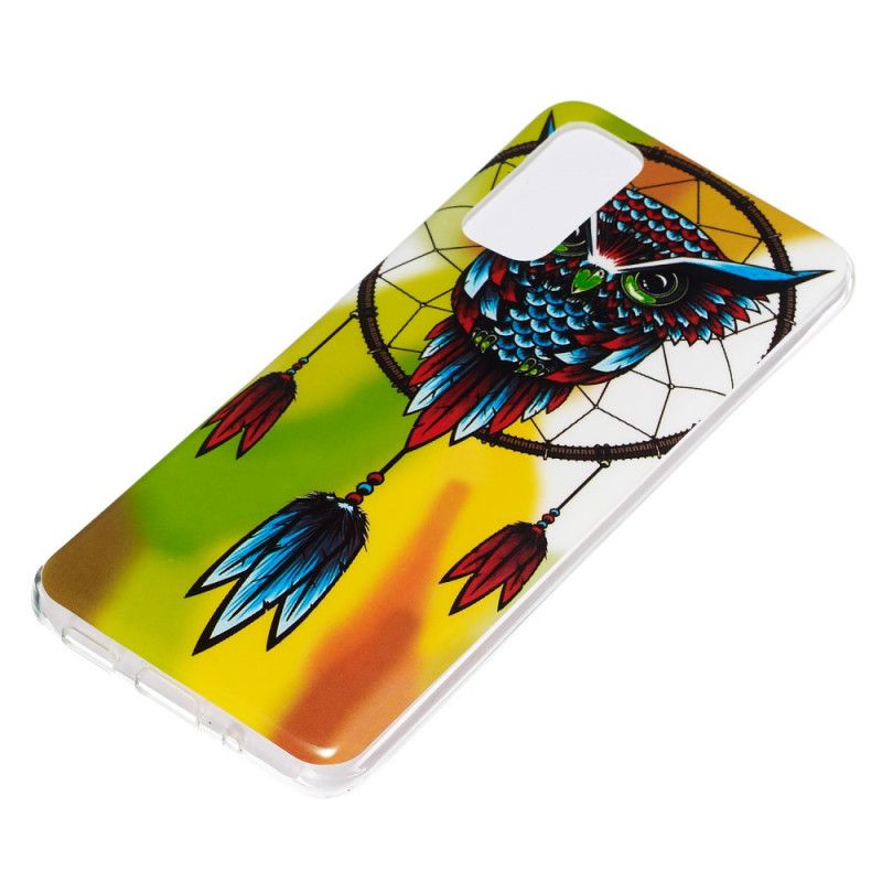 Cover for Samsung Galaxy S20 Fluorescerende Ugle Drømmefanger