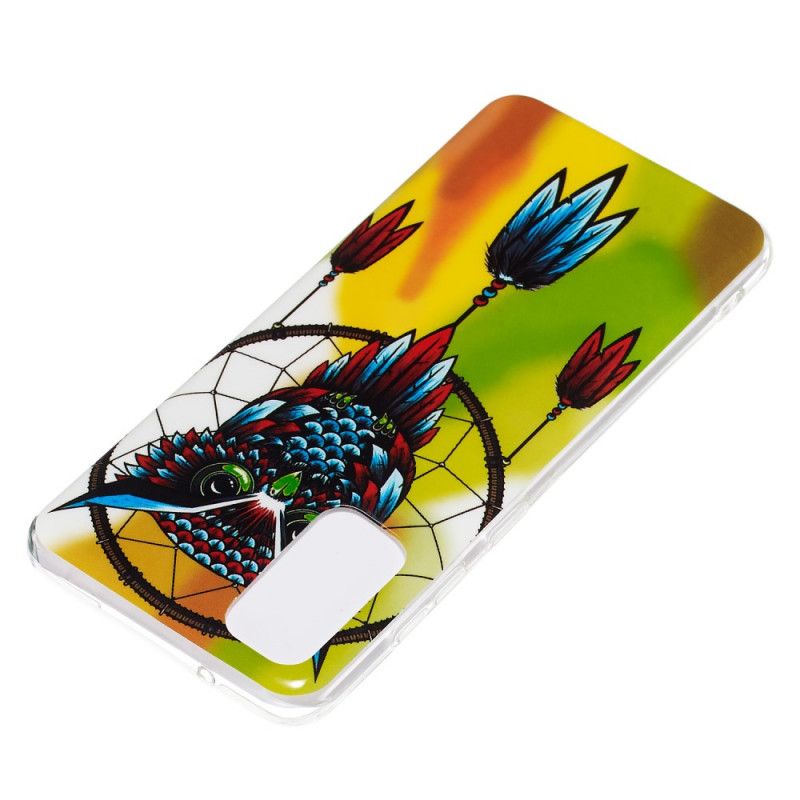 Cover for Samsung Galaxy S20 Fluorescerende Ugle Drømmefanger