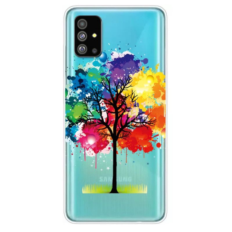 Cover for Samsung Galaxy S20 Gennemsigtigt Akvareltræ