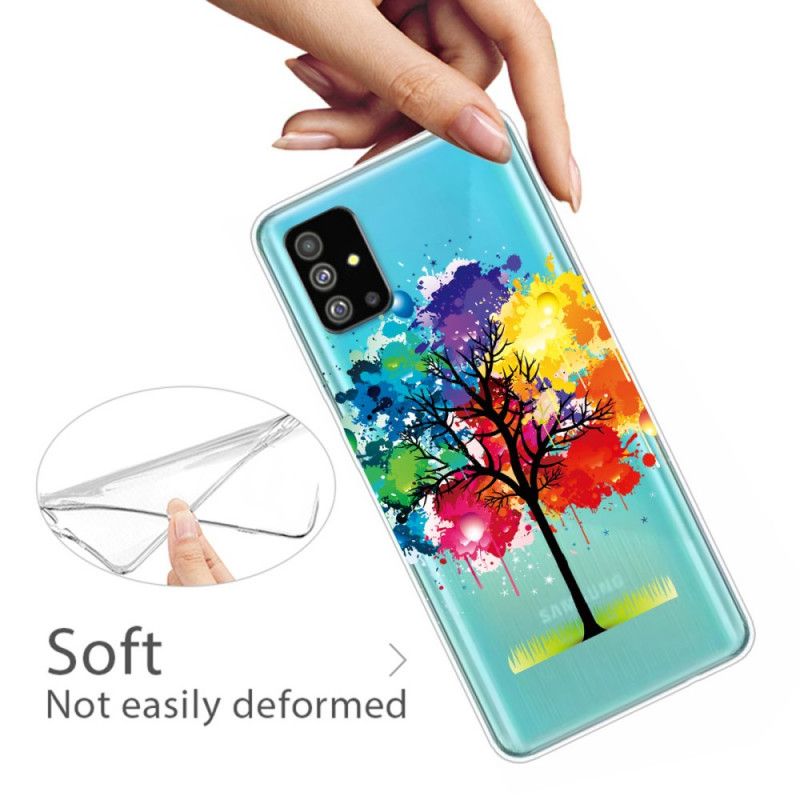 Cover for Samsung Galaxy S20 Gennemsigtigt Akvareltræ