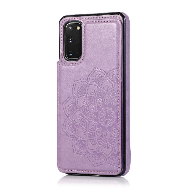 Cover for Samsung Galaxy S20 Grå Mandala Printkortholder