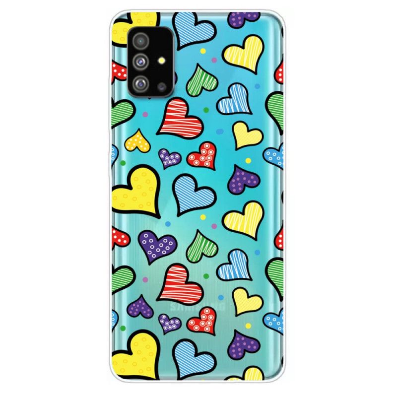 Cover Samsung Galaxy S20 Flerfarvede Hjerter