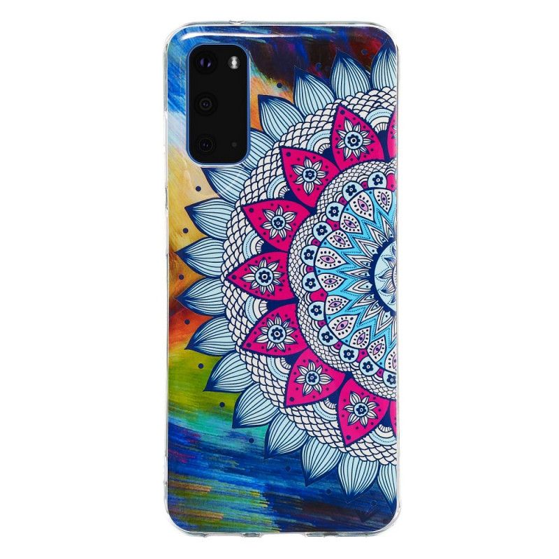 Cover Samsung Galaxy S20 Fluorescerende Mandala