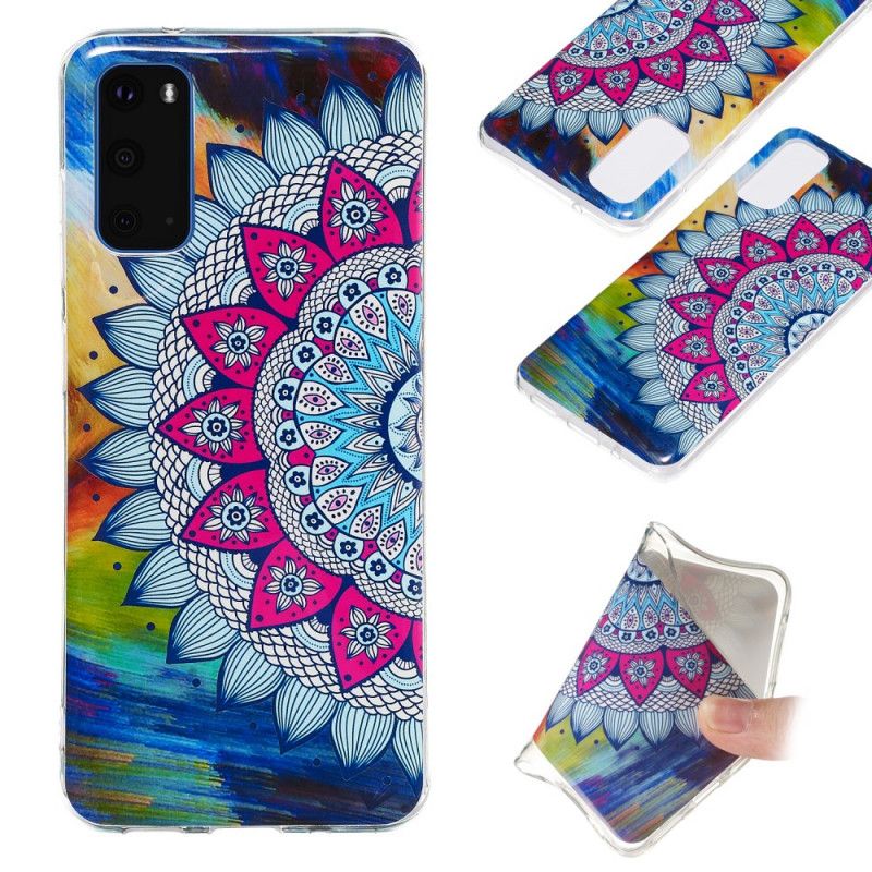 Cover Samsung Galaxy S20 Fluorescerende Mandala