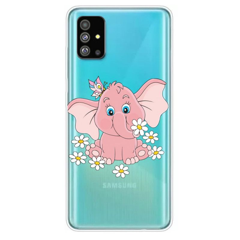 Cover Samsung Galaxy S20 Gennemsigtig Lyserød Elefant