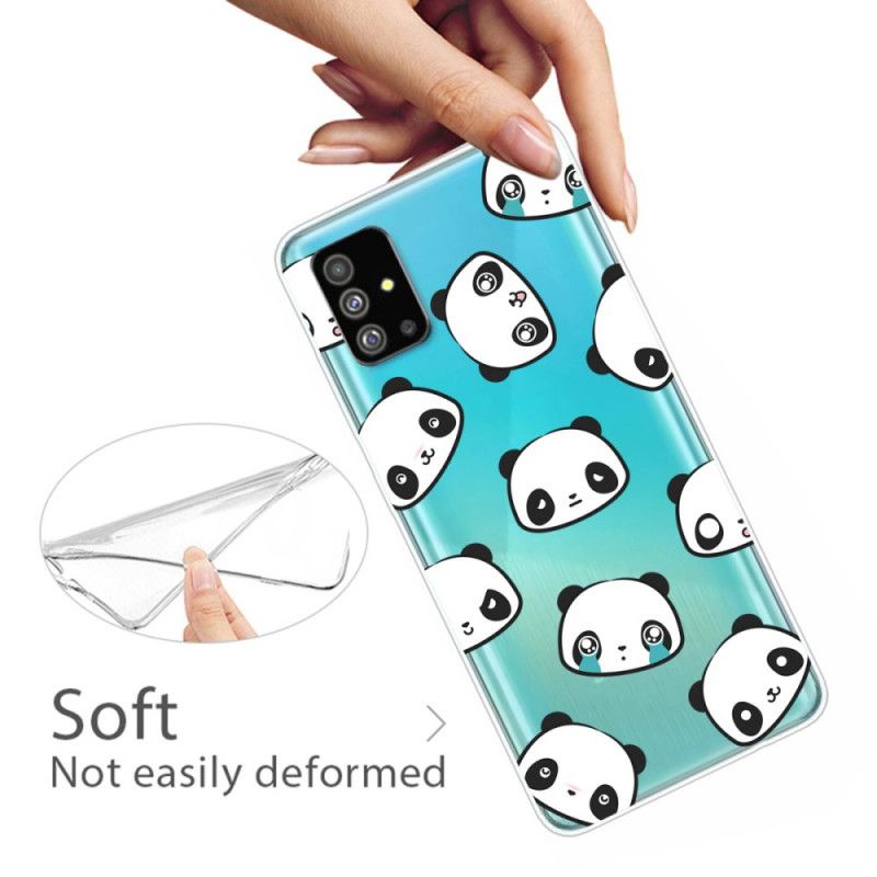 Cover Samsung Galaxy S20 Gennemsigtige Sentimentale Pandaer Original