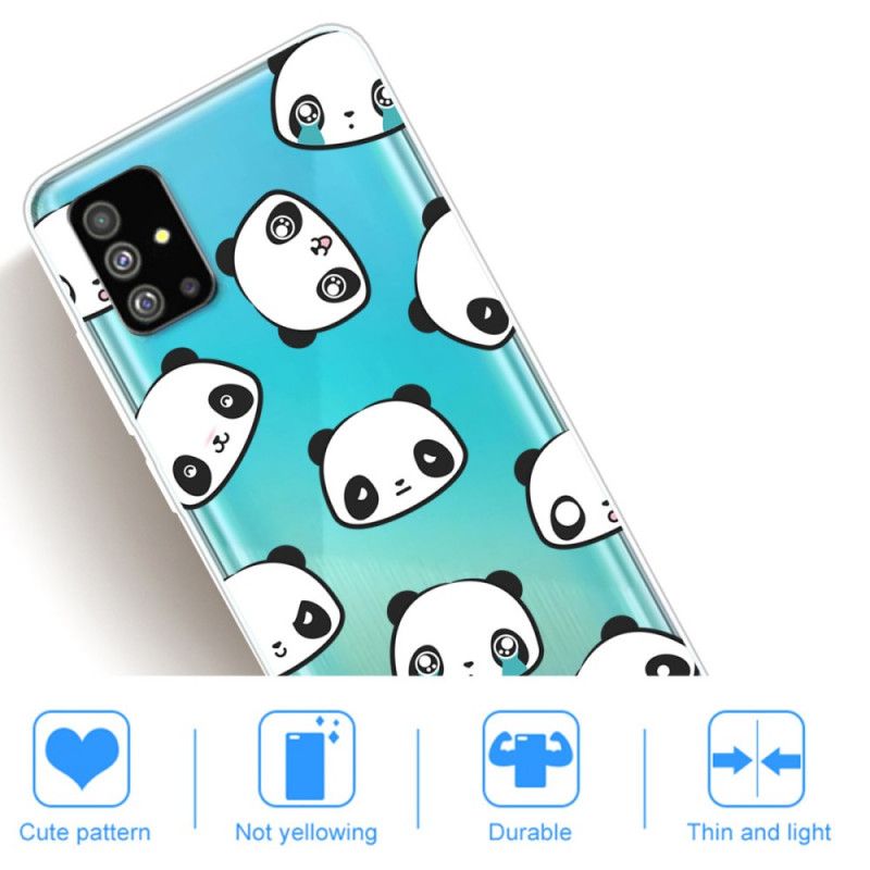 Cover Samsung Galaxy S20 Gennemsigtige Sentimentale Pandaer Original