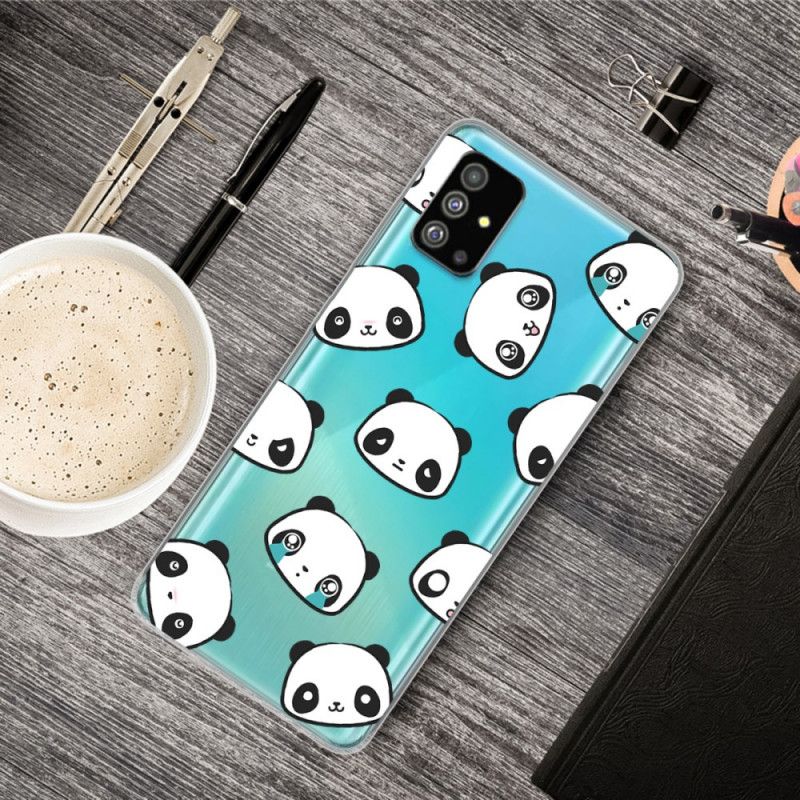 Cover Samsung Galaxy S20 Gennemsigtige Sentimentale Pandaer Original