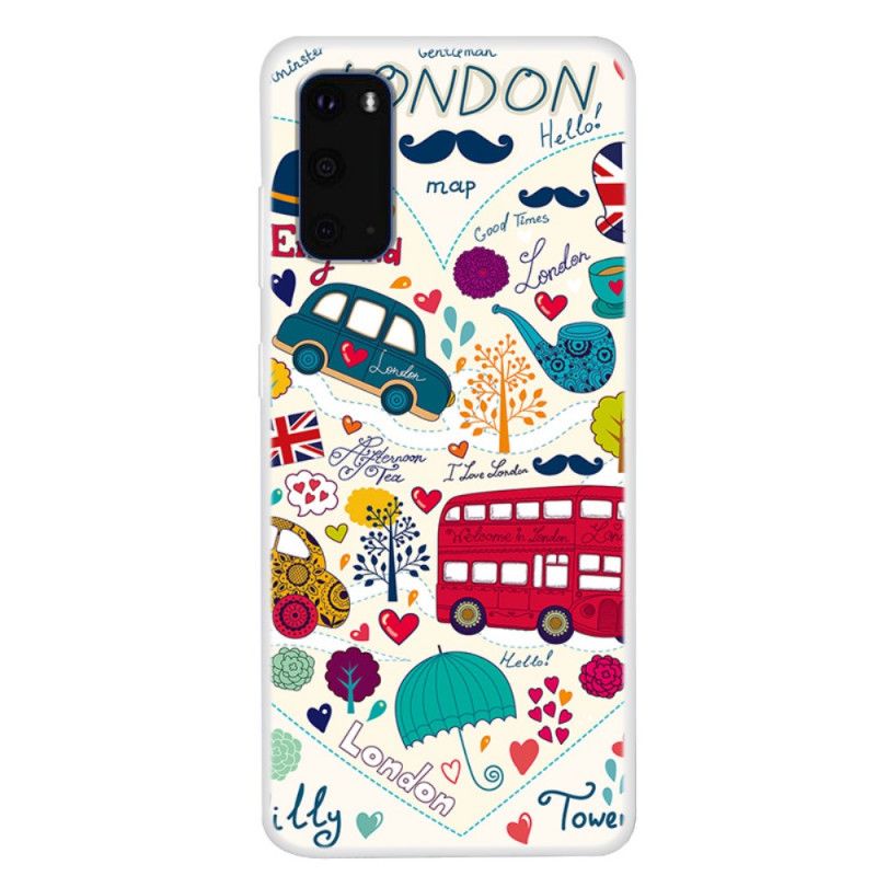 Cover Samsung Galaxy S20 Hvid Liv I London Original