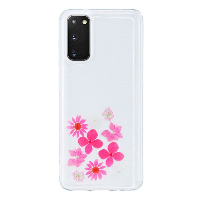 Cover Samsung Galaxy S20 Mobilcover Flydende Blomster