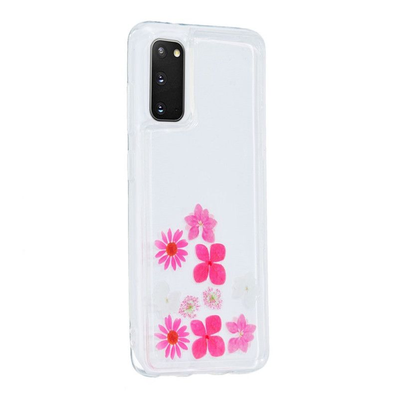 Cover Samsung Galaxy S20 Mobilcover Flydende Blomster