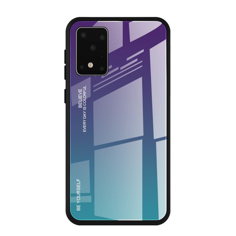 Cover Samsung Galaxy S20 Rød Vær Dig Selv Hærdet Glas Original