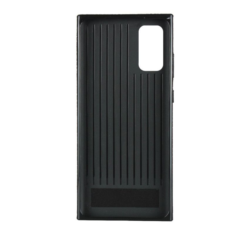 Cover Samsung Galaxy S20 Sort Ægte Lycheskind Med Rem