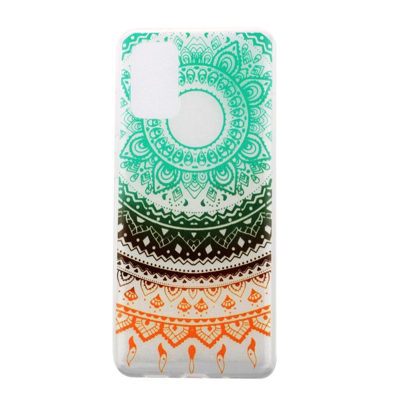 Cover Samsung Galaxy S20 Sort Gennemsigtig Blomstermandala