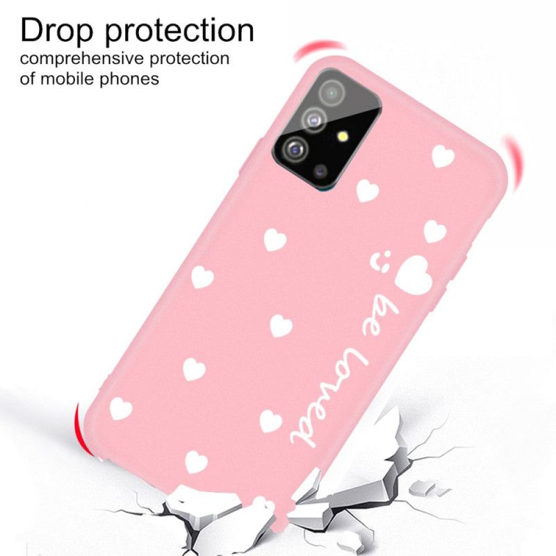 Cover Samsung Galaxy S20 Sort Silikone Hjerte Blive Elsket