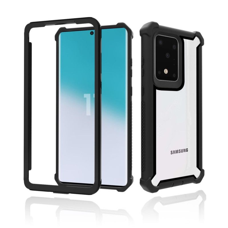 Cover Samsung Galaxy S20 Sort Skridsikker Hybrid