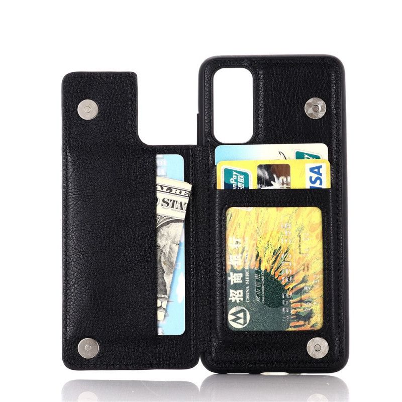 Cover Samsung Galaxy S20 Sort Support Kortholder