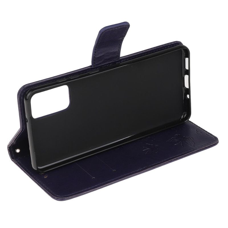 Flip Cover Læder for Samsung Galaxy S20 Sort Fortryllede Sommerfugle