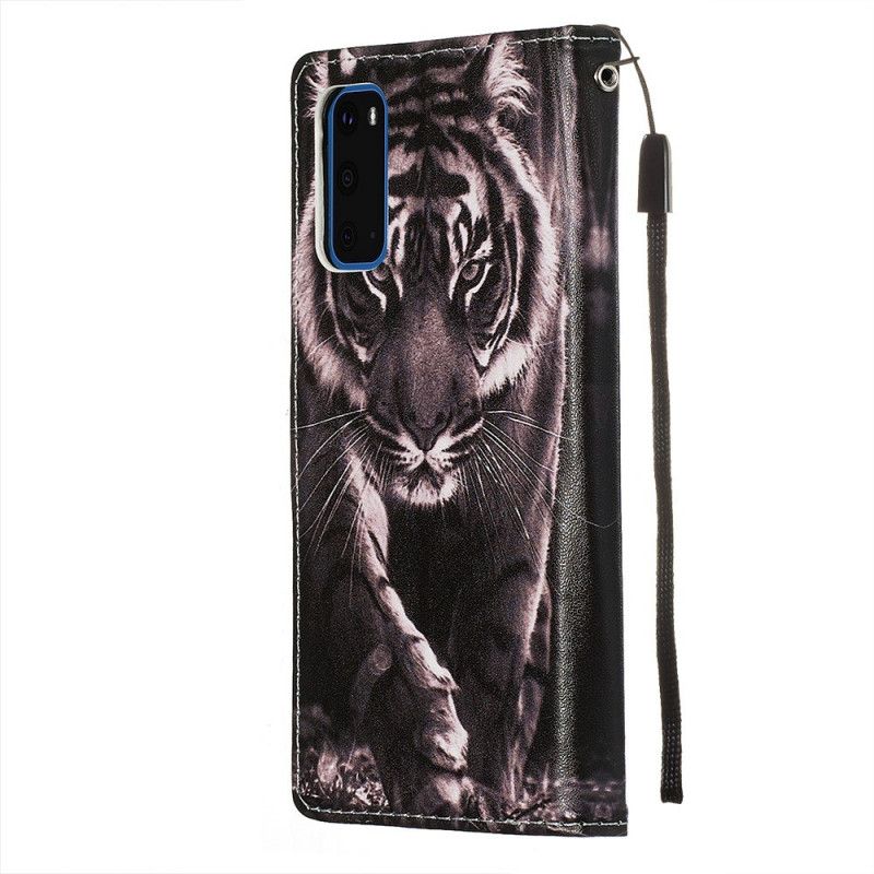 Flip Cover Læder Samsung Galaxy S20 Nattiger