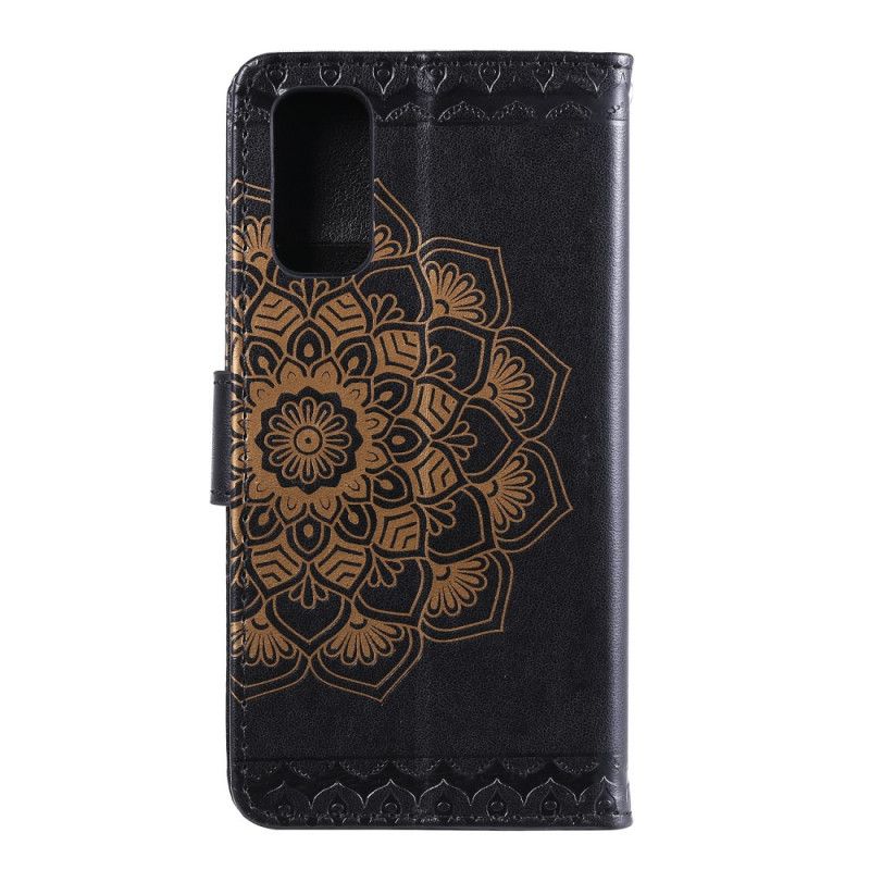 Flip Cover Læder Samsung Galaxy S20 Sort Chic Mandala Original