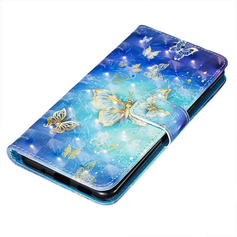 Flip Cover Samsung Galaxy S20 Gyldne Sommerfugle