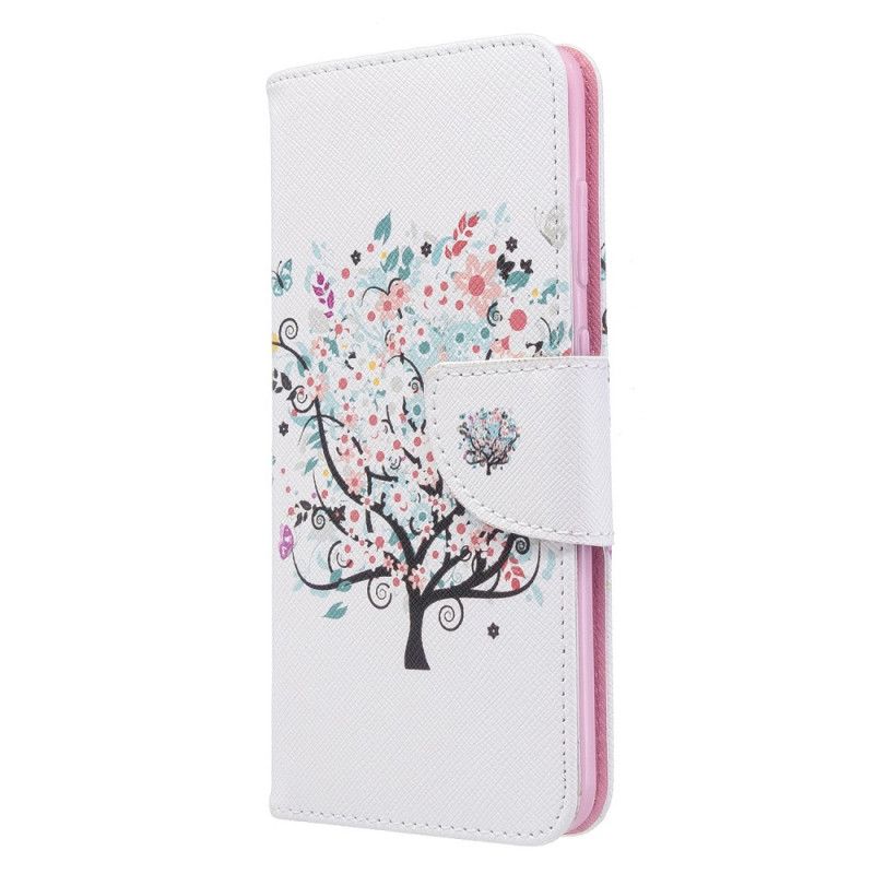 Flip Cover Samsung Galaxy S20 Mobilcover Blomstret Træ