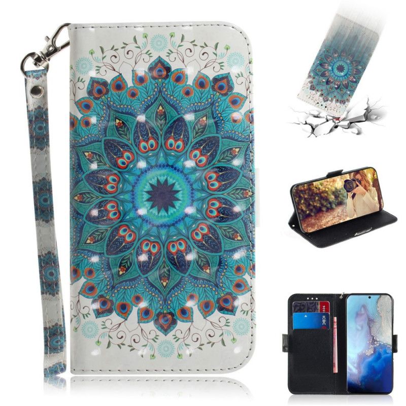 Flip Cover Samsung Galaxy S20 Mobilcover Mesterlig Mandala Med Rem