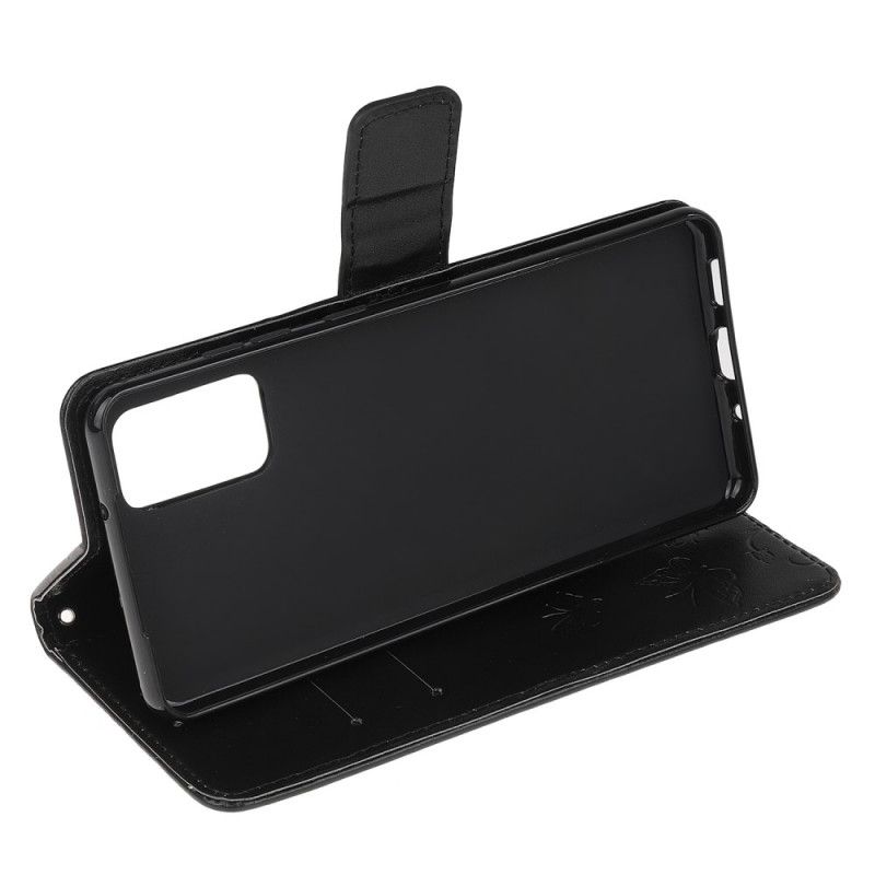 Flip Cover Samsung Galaxy S20 Sort Diskret Sommerfuglestrop