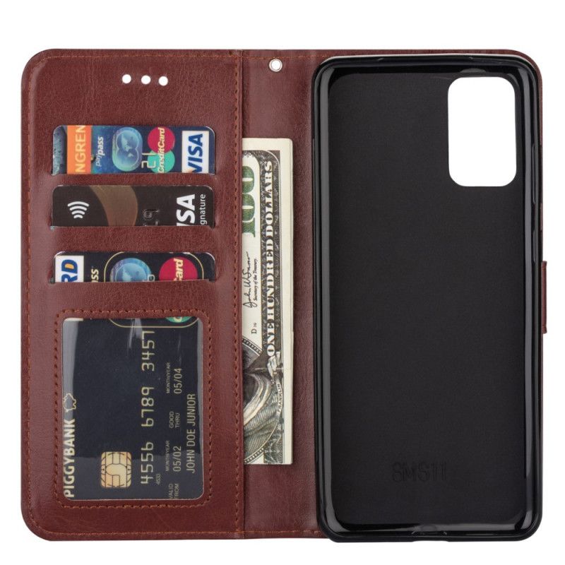 Flip Cover Samsung Galaxy S20 Sort Ensfarvet Serie Med Rem