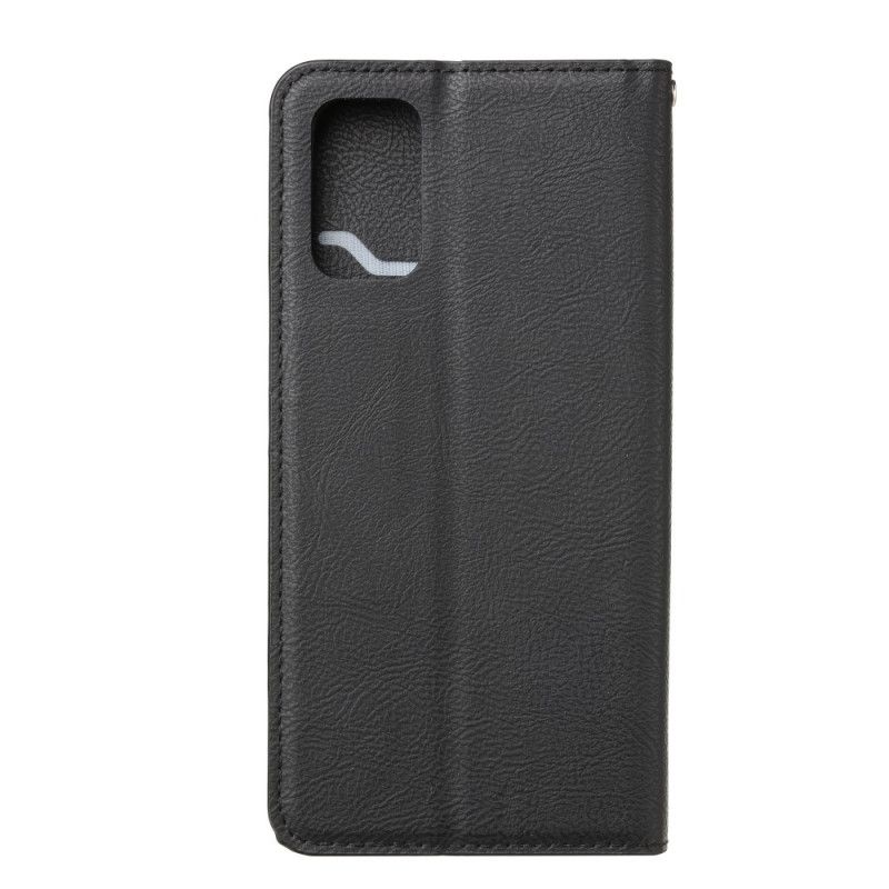 Læder Cover Samsung Galaxy S20 Sort Mobilcover Kortholder Foran