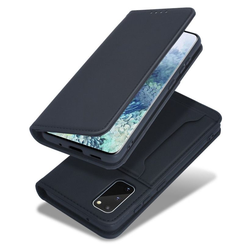 Læder Cover Samsung Galaxy S20 Sort Support Kortholder