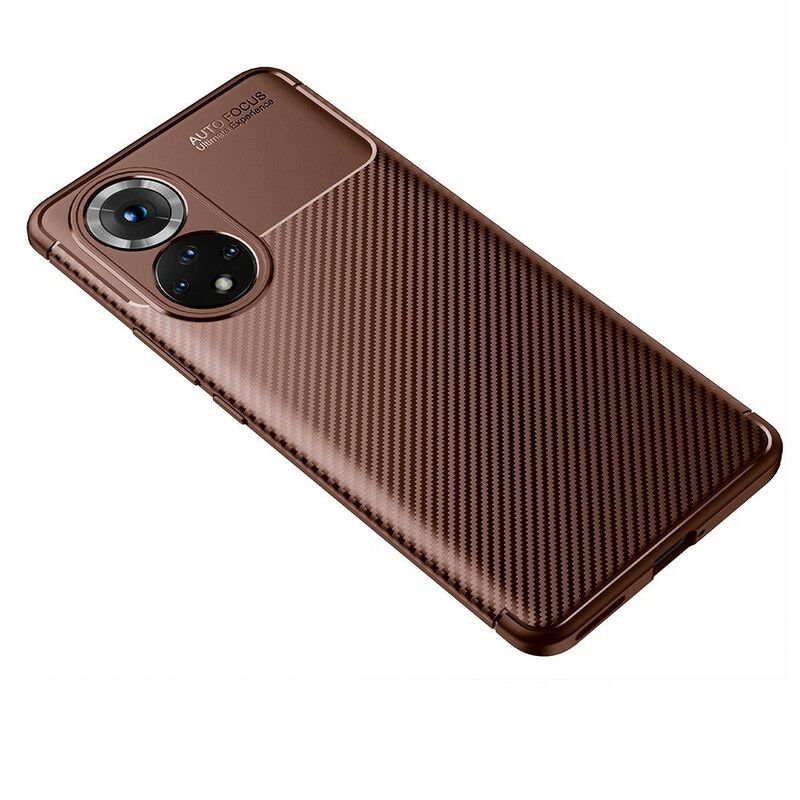 Cover Til Huawei Nova 9 Pro / Honor 50 Pro Fleksibel Kulfibertekstur