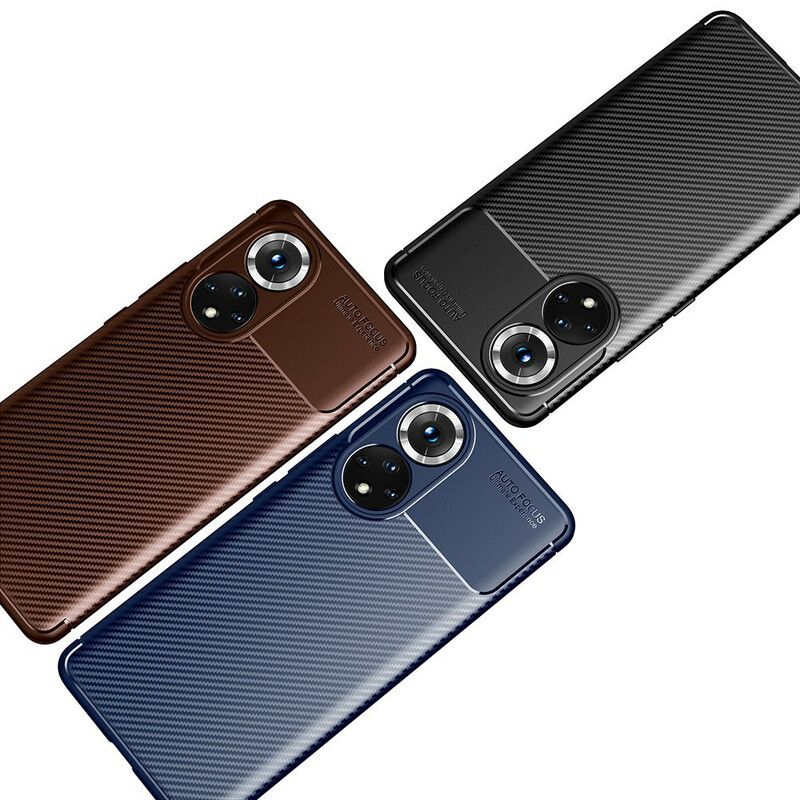 Cover Til Huawei Nova 9 Pro / Honor 50 Pro Fleksibel Kulfibertekstur