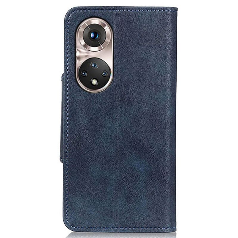 Flip Cover Huawei Nova 9 Pro / Honor 50 Pro Vintage Kunstlæder Og Knap