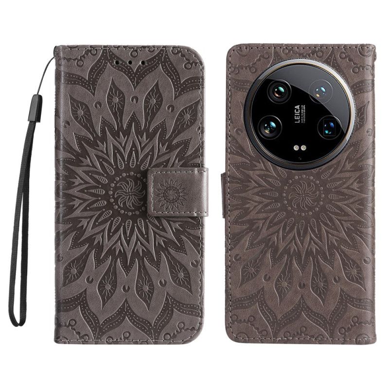 Flip Cover Til Xiaomi 14 Ultra Mandala Med Rem