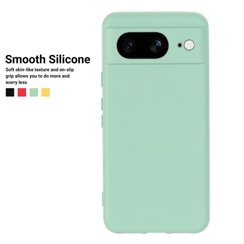 Cover Google Pixel 8 Flydende Silikone Med Rem