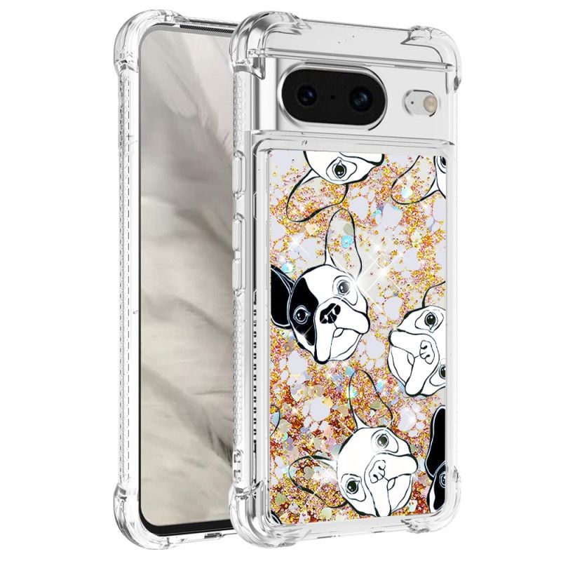 Cover Google Pixel 8 Hr Hundeglitter