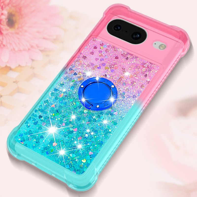 Cover Google Pixel 8 Telefon Etui Glitter Ring-holder