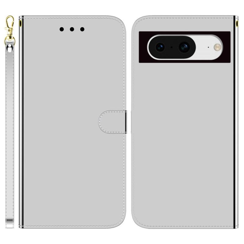 Flip Cover Google Pixel 8 Spejl Og Snor