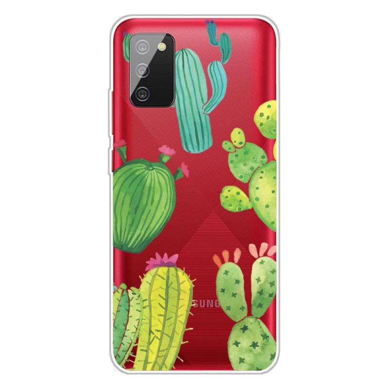 Cover Samsung Galaxy A02s Akvarel Kaktus