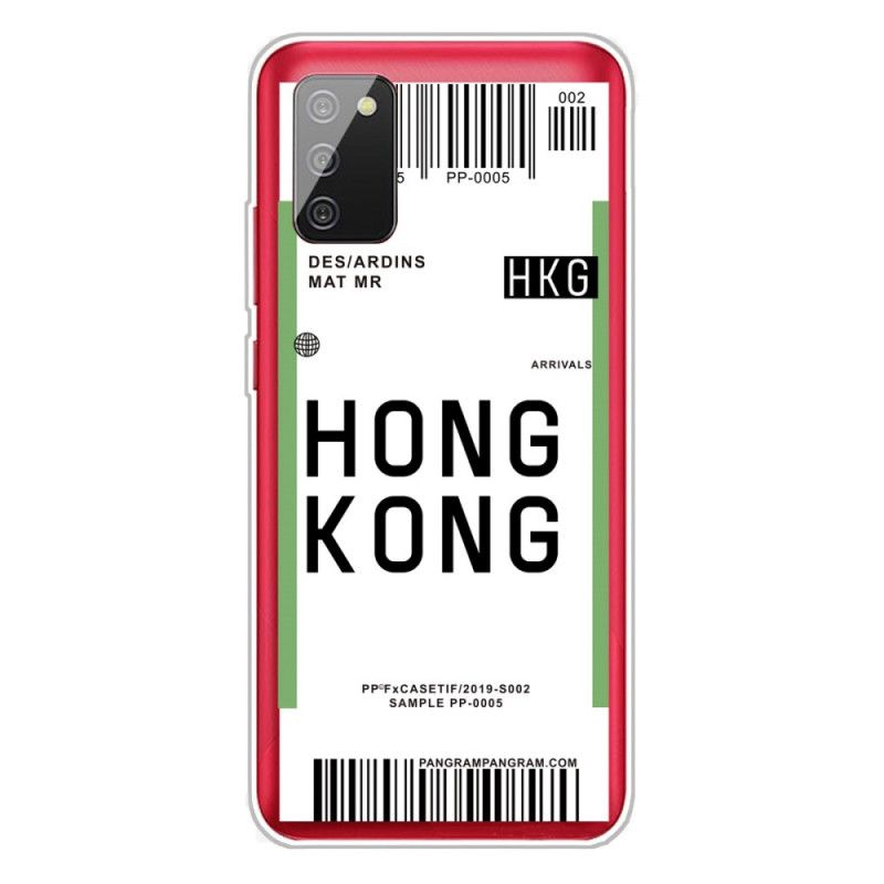 Cover Samsung Galaxy A02s Boardingkort Til Hong Kong