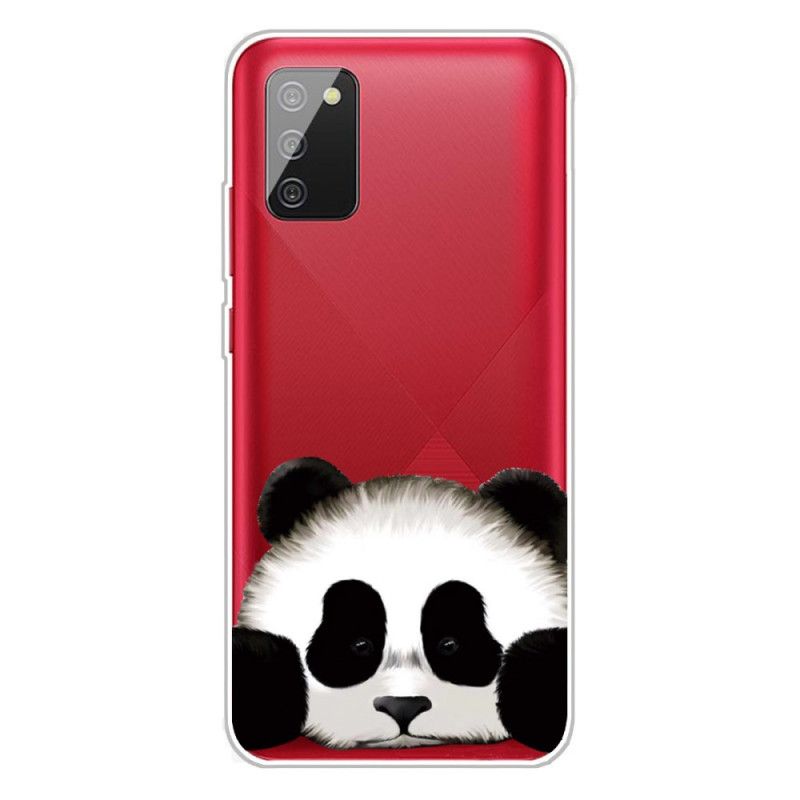 Cover Samsung Galaxy A02s Gennemsigtig Panda