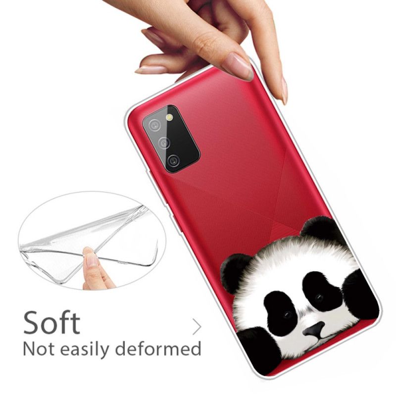 Cover Samsung Galaxy A02s Gennemsigtig Panda