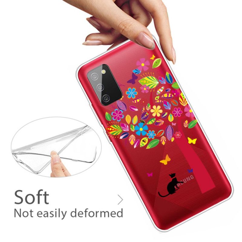 Cover Samsung Galaxy A02s Kat Under Træet