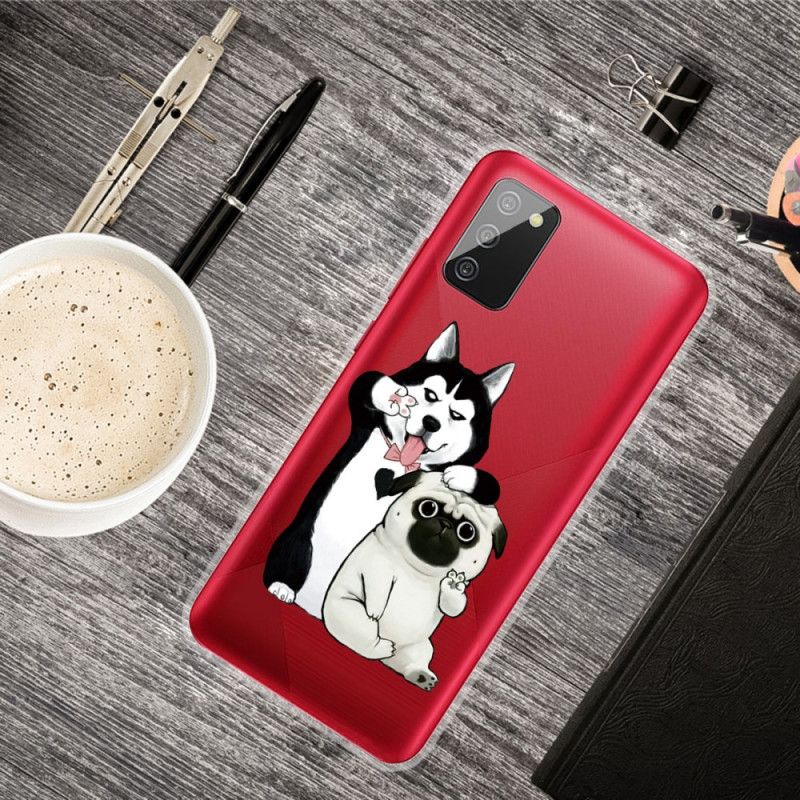 Cover Samsung Galaxy A02s Sjove Hunde