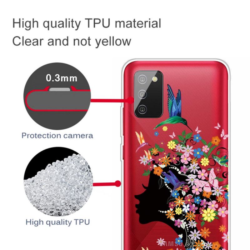 Cover Samsung Galaxy A02s Smukt Blomsterhoved Beskyttelse