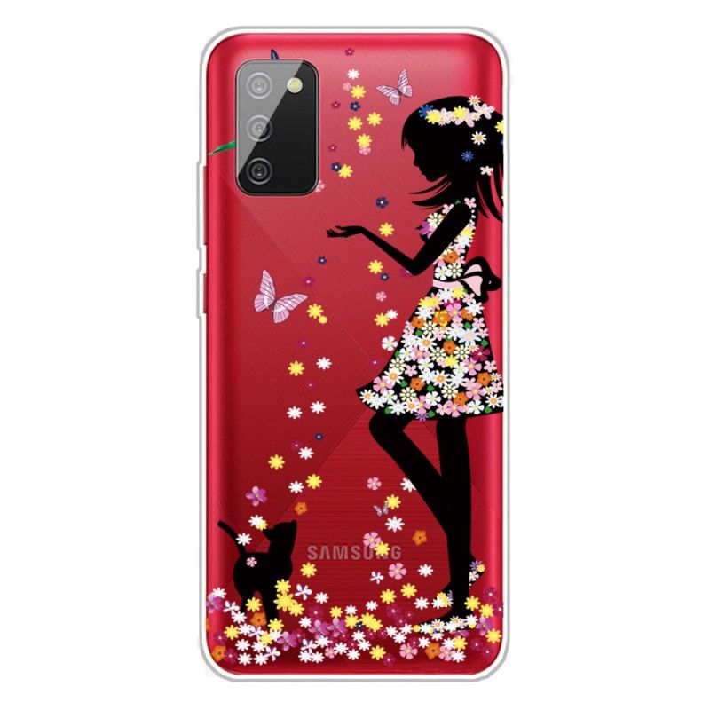 Cover Samsung Galaxy A02s Smukt Blomsterhoved Original