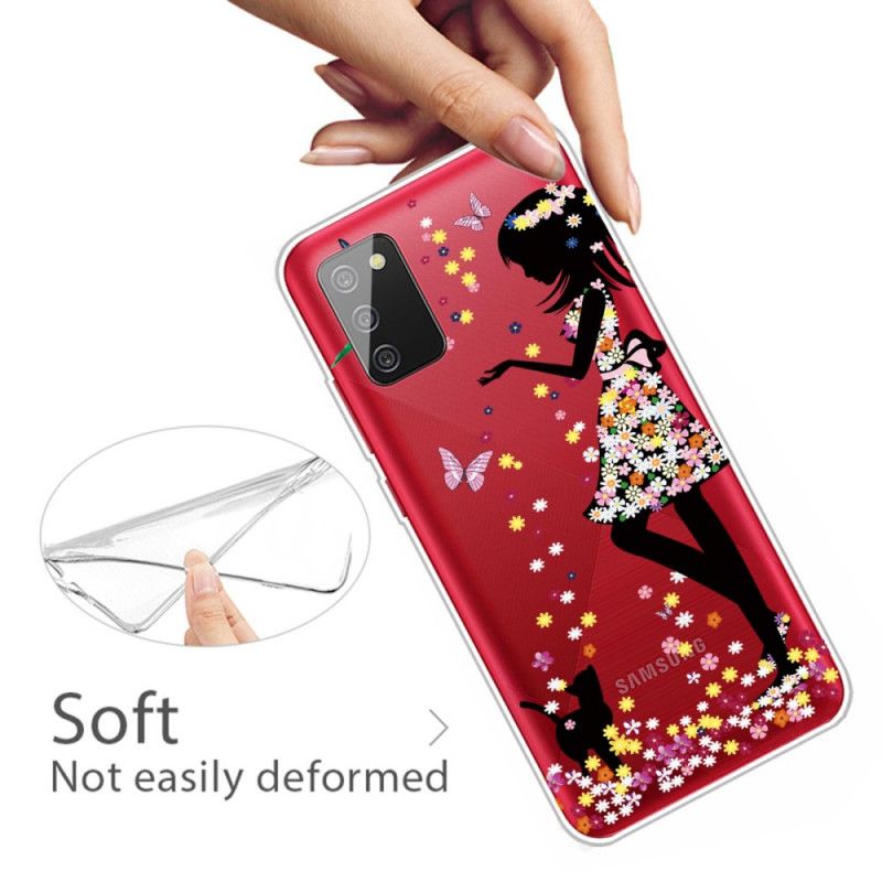 Cover Samsung Galaxy A02s Smukt Blomsterhoved Original